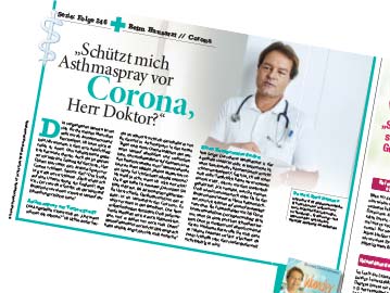 Schützt mich Asthmaspray vor <strong>Corona</strong>, Herr Doktor?