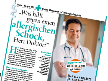 Was hilft gegen einen <strong>allergischen Schock,</strong> Herr Doktor?